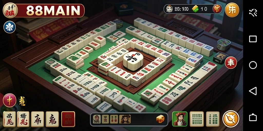 Tampilan gameplay menarik dari game Mahjong 88MAIN.