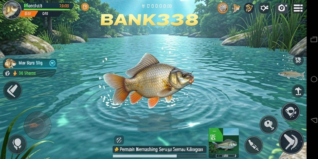 Gameplay menegangkan saat menangkap ikan besar di BANK338.