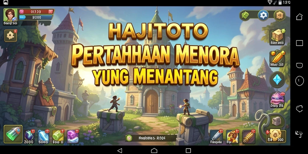 Tampilan gameplay HAJITOTO yang mendebarkan dalam Tower Defense.