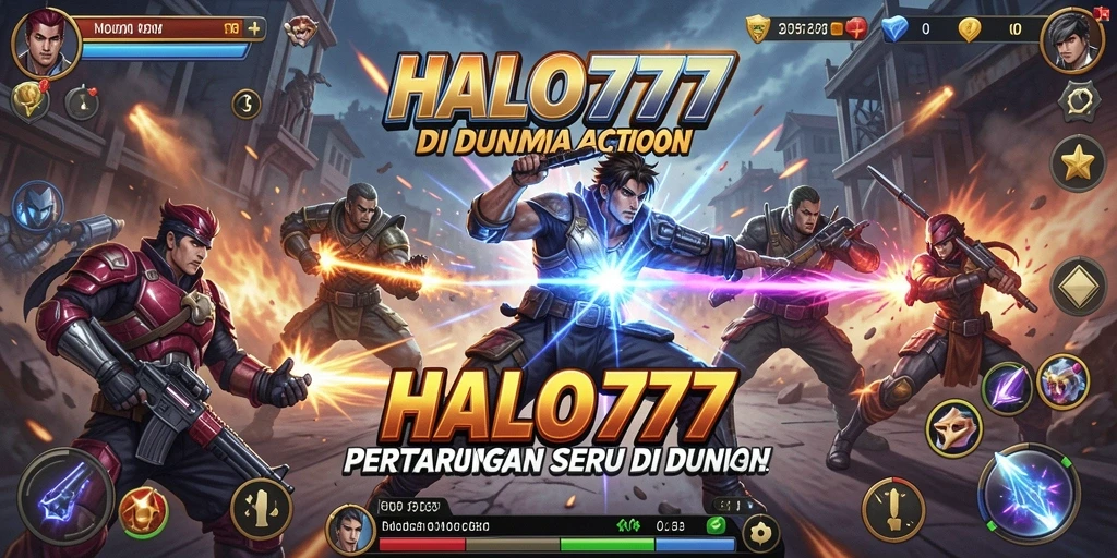 Tampilan gameplay intens dalam HALO777 dengan aksi pertarungan yang mendebarkan.
