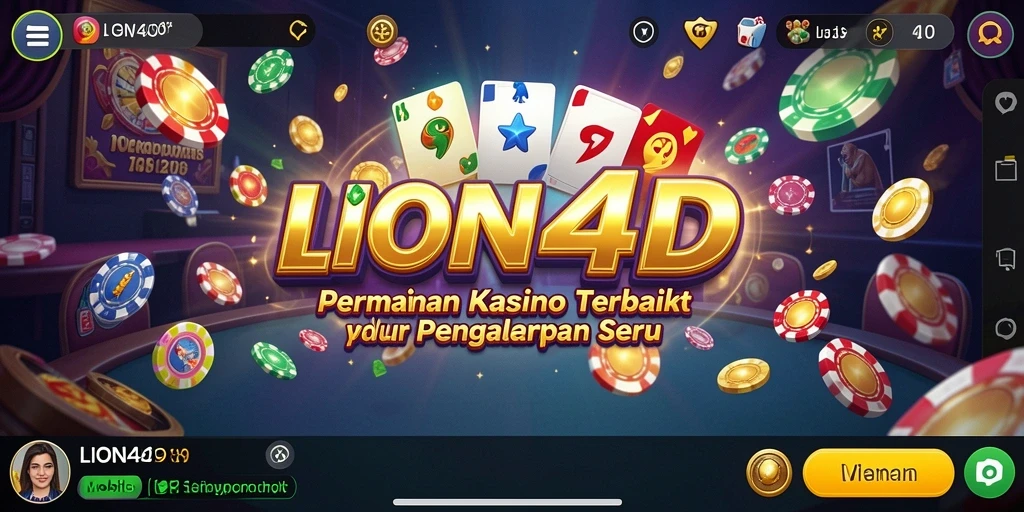 Screenshot LION4D menampilkan gameplay Kasino yang seru dan menegangkan.