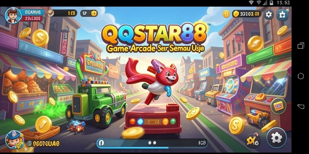 Gambaran gameplay QQSTAR88 dengan tantangan arcade yang seru.