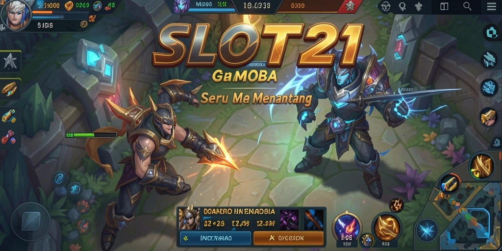 Tampilan menarik dari gameplay seru SLOT21 dengan pertarungan epik.