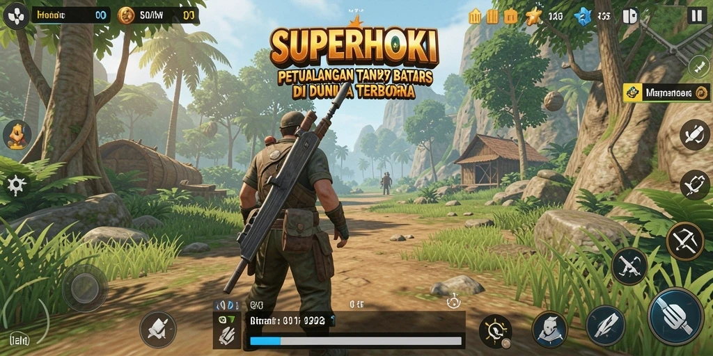Tangkapan layar memperlihatkan aksi seru dalam dunia Open World.