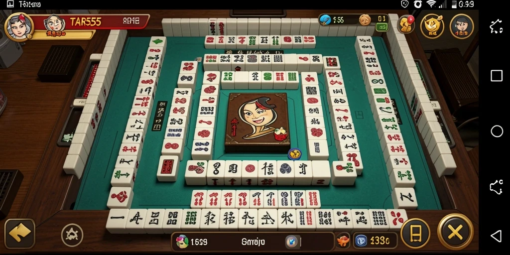 Tampilan gameplay Mahjong yang menarik dan penuh tantangan.